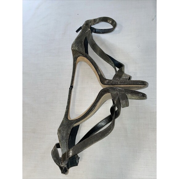 Imagine Vince Camuto Women’s Stiletto Heels Size 6.5 M Pewter Metallic Zip Back - Picture 5 of 12